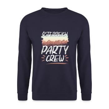 Équipe de fête de l’Autriche - Sweat-shirt Unisexe - marine - Devant - Alina (178cm) & Michal (187cm)