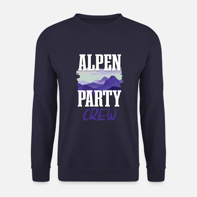 Alpen Party Crew - Unisex Pullover - Navy