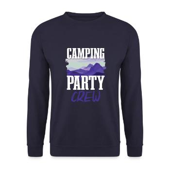 Équipe de fête de camping - Sweat-shirt Unisexe - marine - Devant - Alina (178cm) & Michal (187cm)