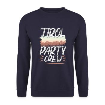 Tirol Party Crew - Sweat-shirt Unisexe - marine - Devant - Alina (178cm) & Michal (187cm)