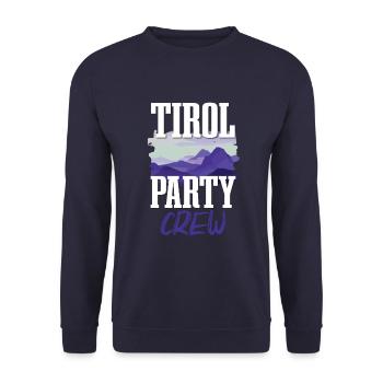 Tirol Party Crew - Sweat-shirt Unisexe - marine - Devant - Alina (178cm) & Michal (187cm)