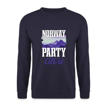 Équipage de la fête de Norvège - Sweat-shirt Unisexe - marine - Devant - Alina (178cm) & Michal (187cm)