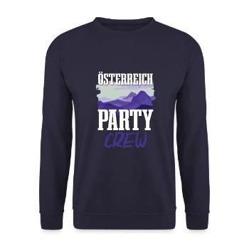 Équipe de fête de l’Autriche - Sweat-shirt Unisexe - marine - Devant - Alina (178cm) & Michal (187cm)