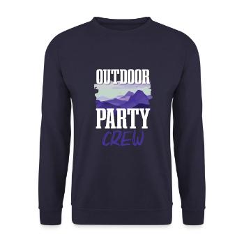 Équipe de fête en plein air - Sweat-shirt Unisexe - marine - Devant - Alina (178cm) & Michal (187cm)