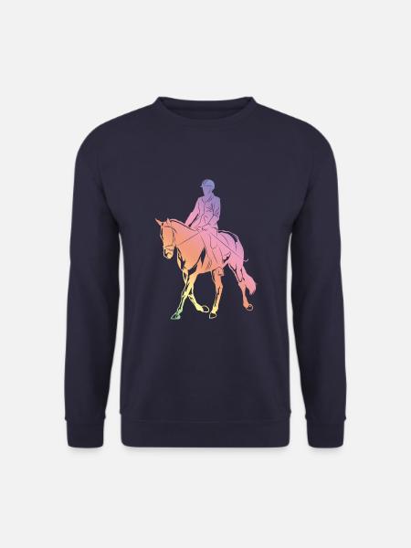 Pferdereiten Silhouette - Unisex Pullover - Navy