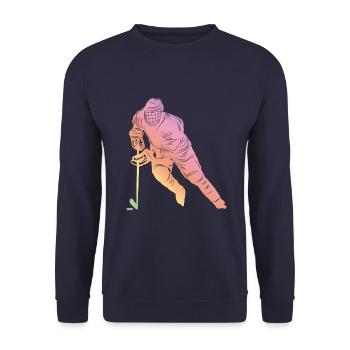 Ice Hockey Sports - Unisex Sweatshirt - navy - Front - Alina (178cm) & Michal (187cm)