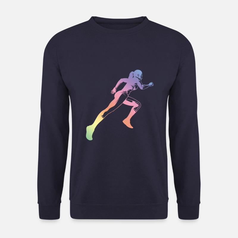 Rennen Frau Silhouette - Unisex Pullover - Navy