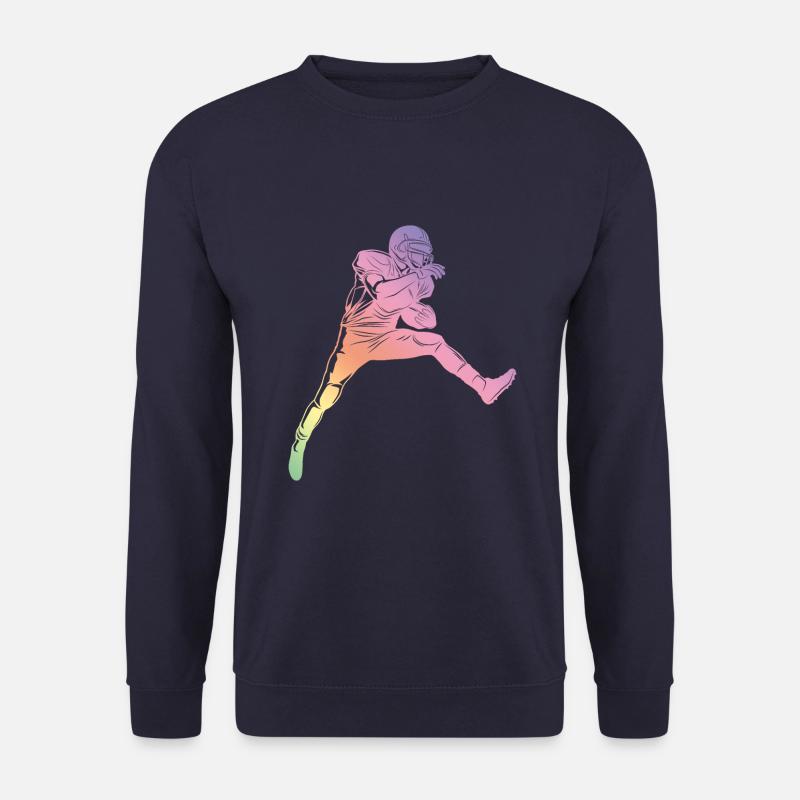Football Silhouette - Unisex Pullover - Navy