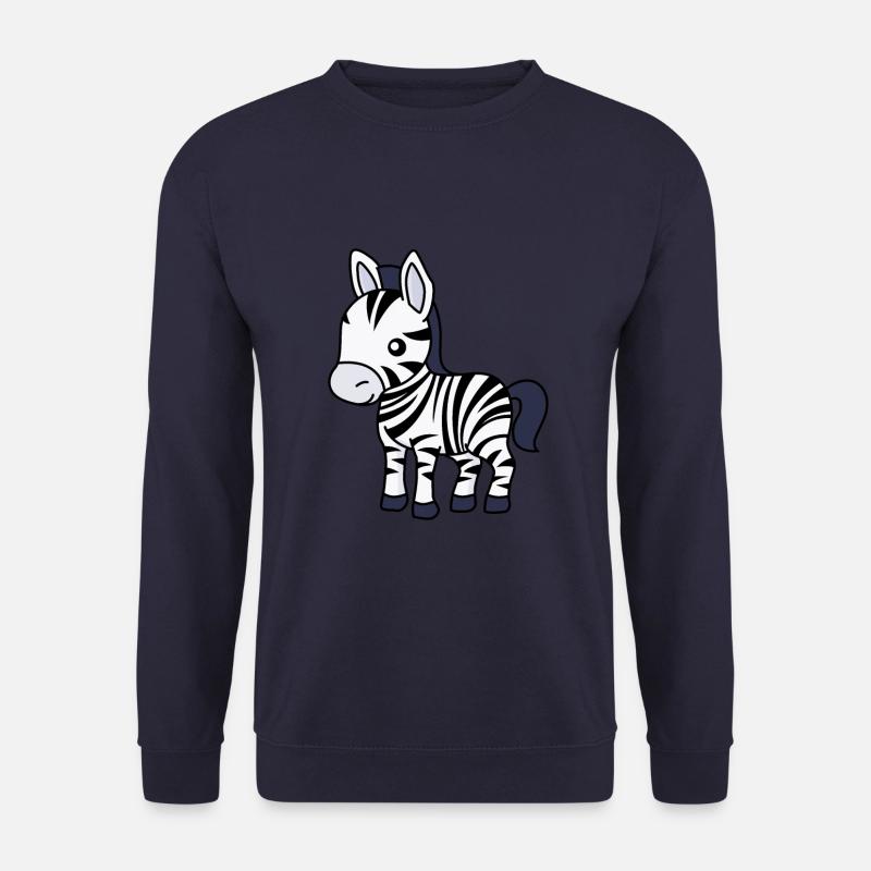 Zebra Comic Tier - Unisex Pullover - Navy