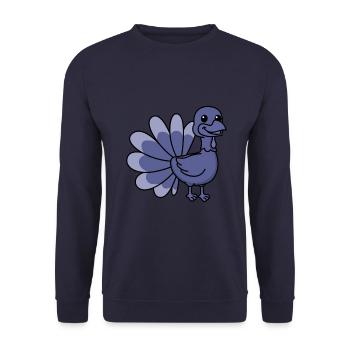 Truthan Comic Animal - Unisex Sweatshirt - navy - Front - Alina (178cm) & Michal (187cm)