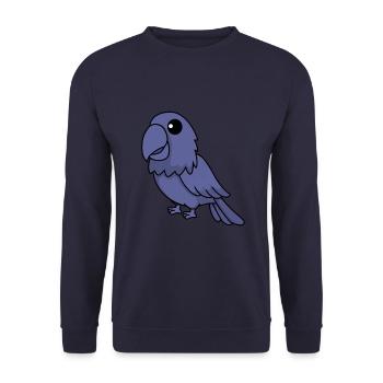 Papagai Comic Tier - Unisex Pullover - Navy - Vorne - Alina (178cm) & Michal (187cm)