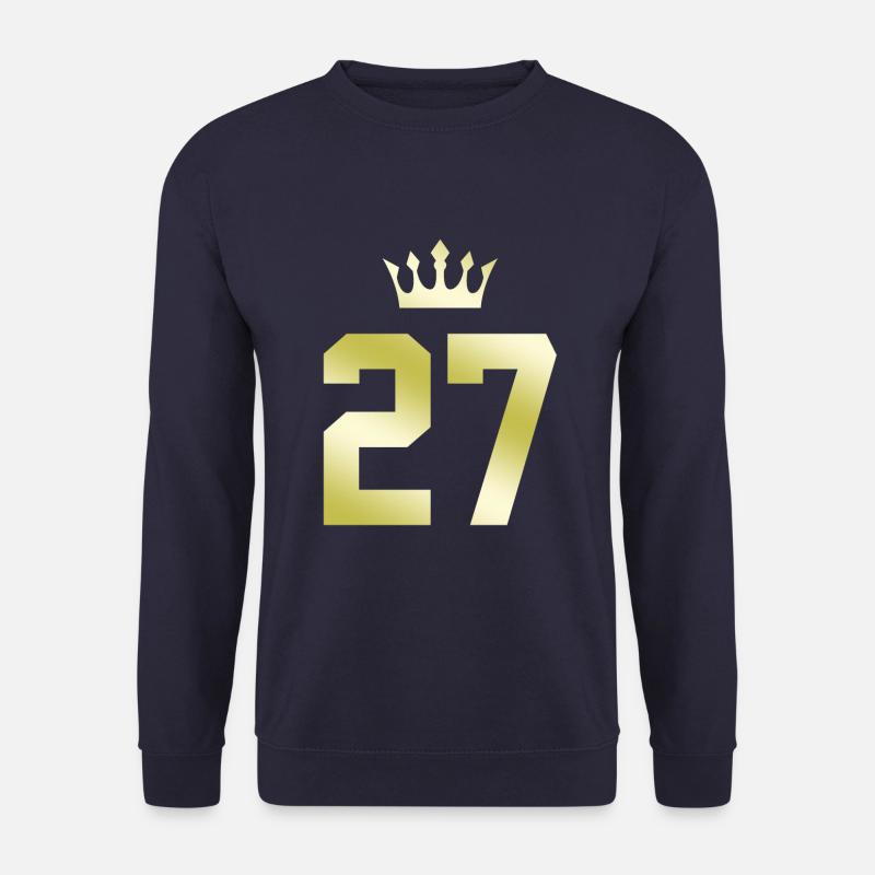 27 Zahl Krone - Unisex Pullover - Navy