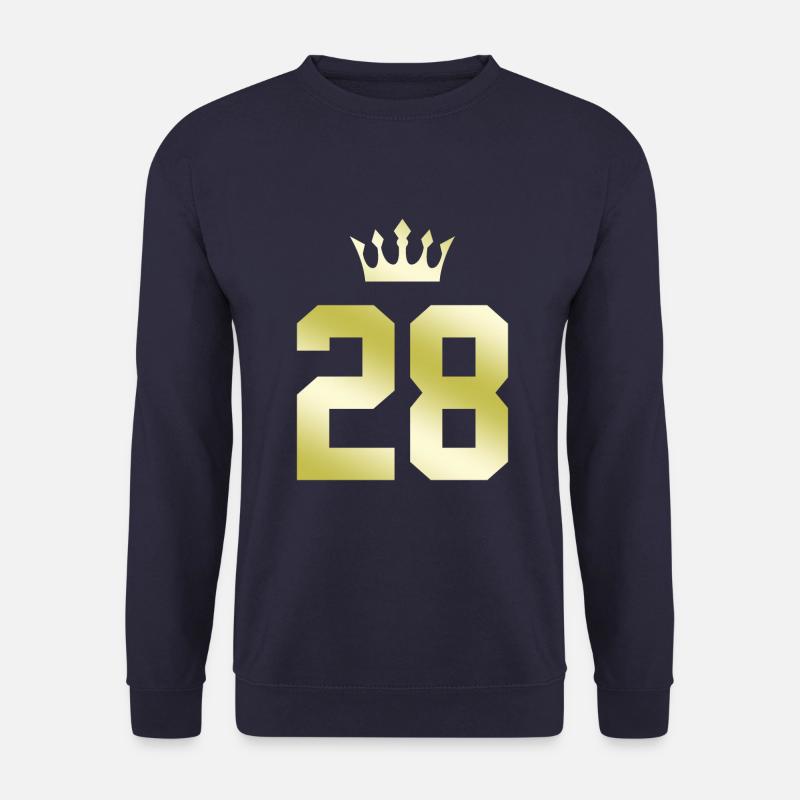 28 Zahl Krone - Unisex Pullover - Navy
