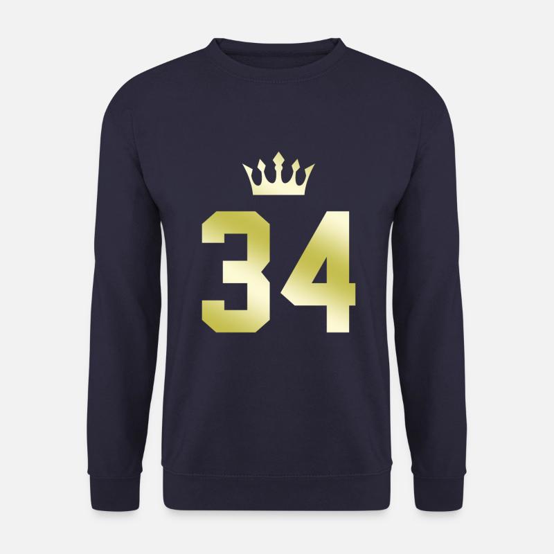 34 Number crown - Unisex Sweatshirt - navy