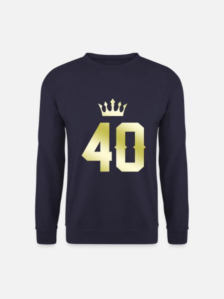 40 Zahl Krone - Unisex Pullover - Navy