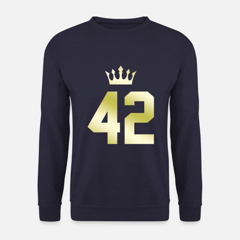42 Number crown - Unisex Sweatshirt - navy