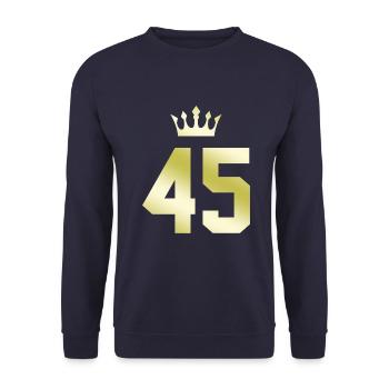 45 Couronne numérique - Sweat-shirt Unisexe - marine - Devant - Alina (178cm) & Michal (187cm)