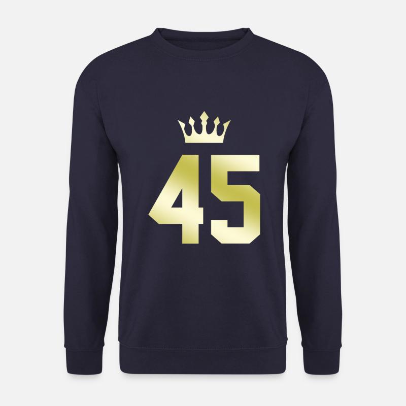 45 Zahl Krone - Unisex Pullover - Navy