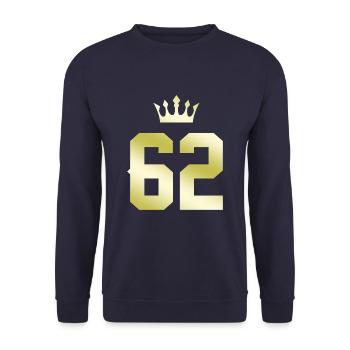 62 Couronne numérique - Sweat-shirt Unisexe - marine - Devant - Alina (178cm) & Michal (187cm)