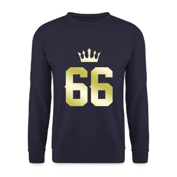 66 Couronne numérique - Sweat-shirt Unisexe - marine - Devant - Alina (178cm) & Michal (187cm)