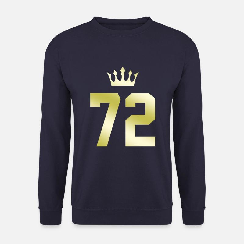 72 Zahl Krone - Unisex Pullover - Navy