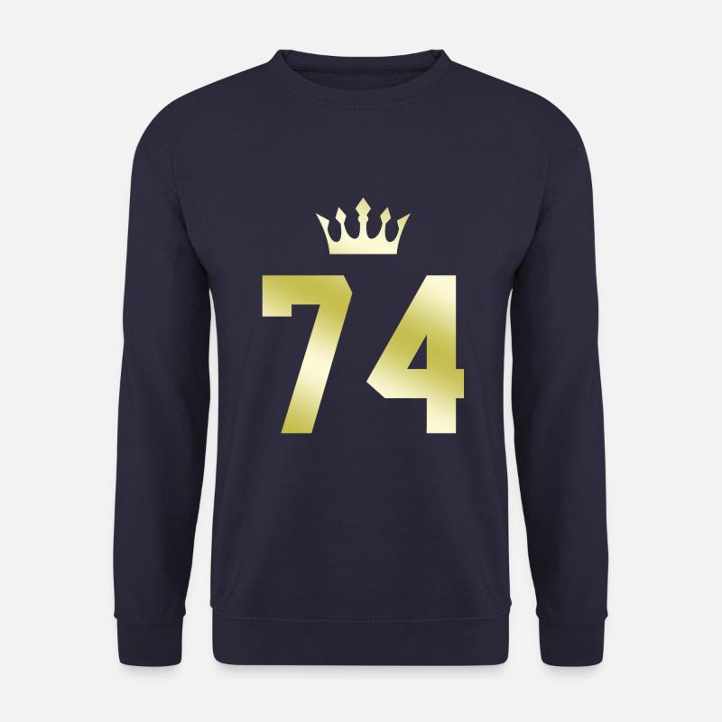 74 Zahl Krone - Unisex Pullover - Navy