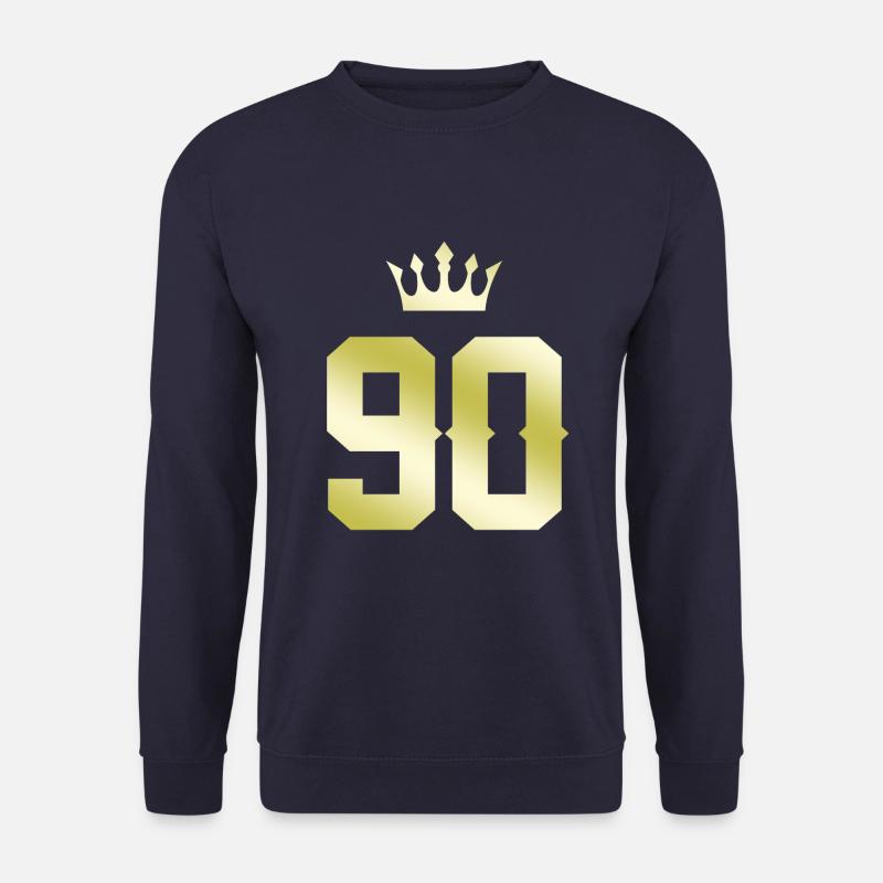 90 Zahl Krone - Unisex Pullover - Navy