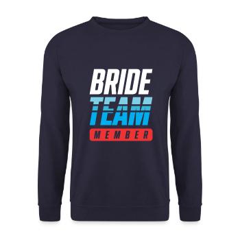 Équipe de la mariée - Sweat-shirt Unisexe - marine - Devant - Alina (178cm) & Michal (187cm)