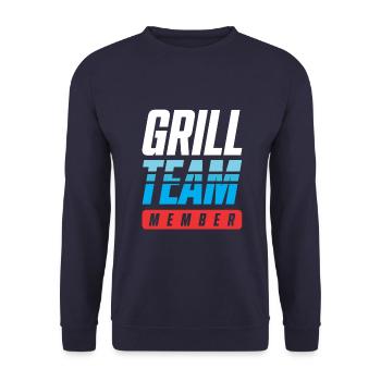 Grill Team - Unisex Pullover - Navy - Vorne - Alina (178cm) & Michal (187cm)