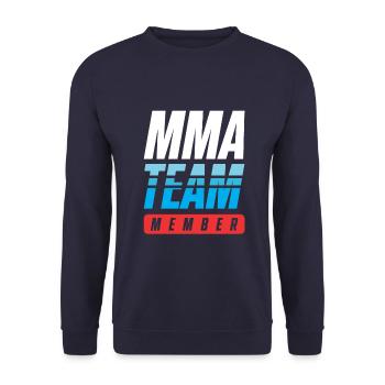 Mma Team - Unisex Pullover - Navy - Vorne - Alina (178cm) & Michal (187cm)