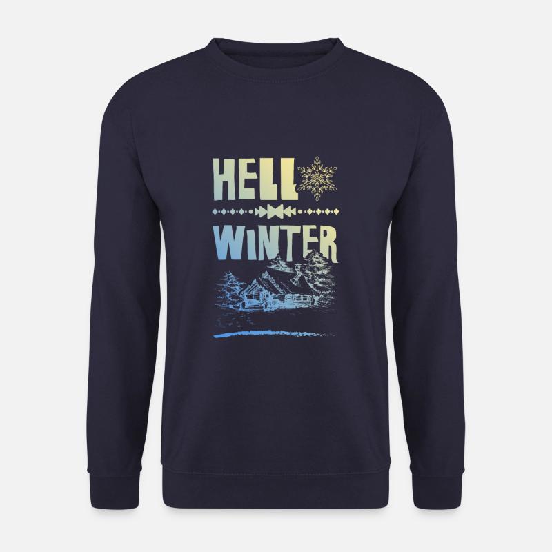 Hello Winter - Unisex Pullover - Navy