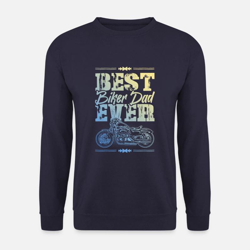 Biker Dad - Unisex Pullover - Navy