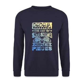 Mma Mixed matrial arts - Unisex Sweatshirt - navy - Front - Alina (178cm) & Michal (187cm)