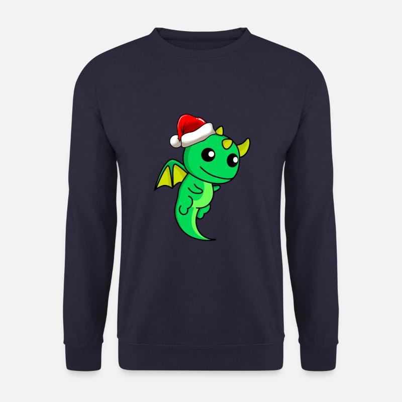 Drache Comic Weihnachten - Unisex Pullover - Navy
