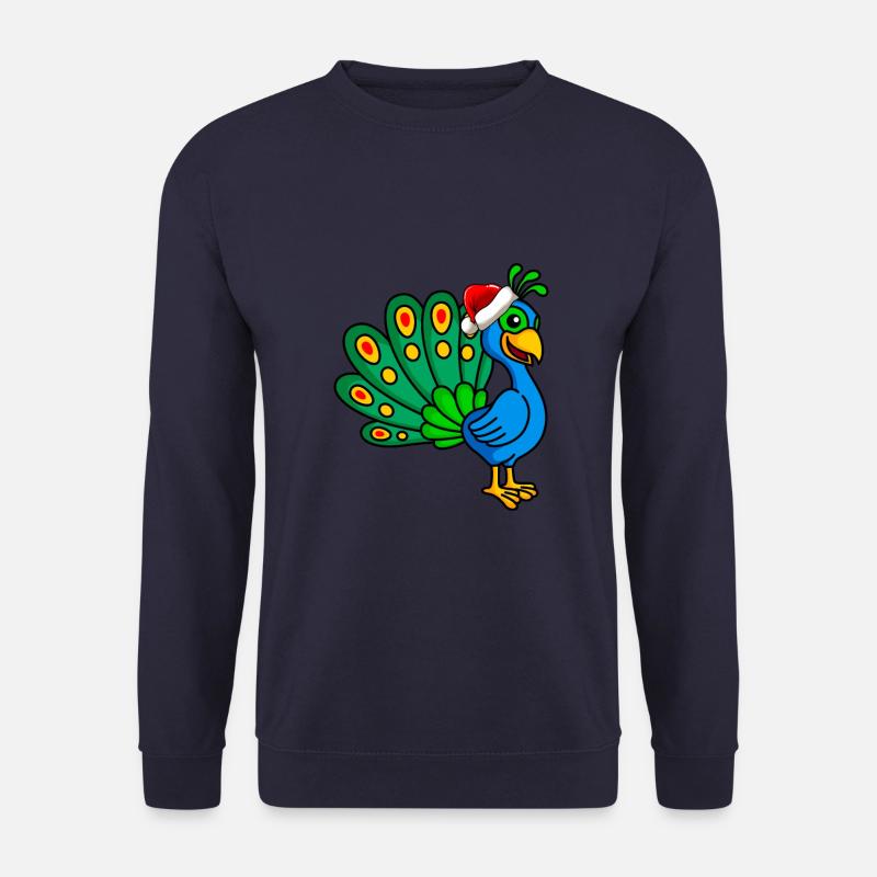 Peacock Comic Christmas - Sweat-shirt Unisexe - marine