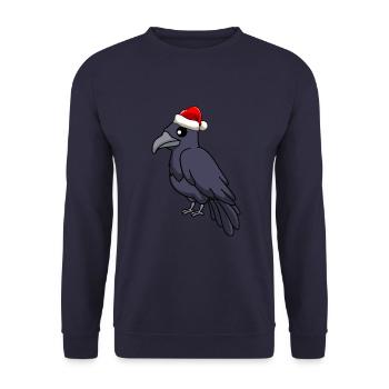 Crow Comic Christmas - Sweat-shirt Unisexe - marine - Devant - Alina (178cm) & Michal (187cm)