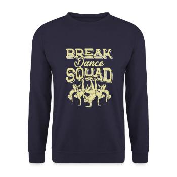 breakdance Squad - Unisex Pullover - Navy - Vorne - Alina (178cm) & Michal (187cm)