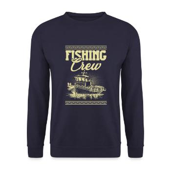 Fishing Crew - Unisex Pullover - Navy - Vorne - Alina (178cm) & Michal (187cm)