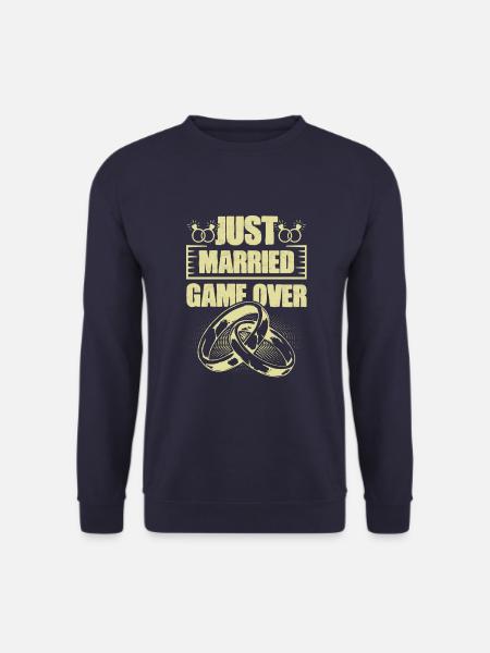 Juste marié Game over - Sweat-shirt Unisexe - marine