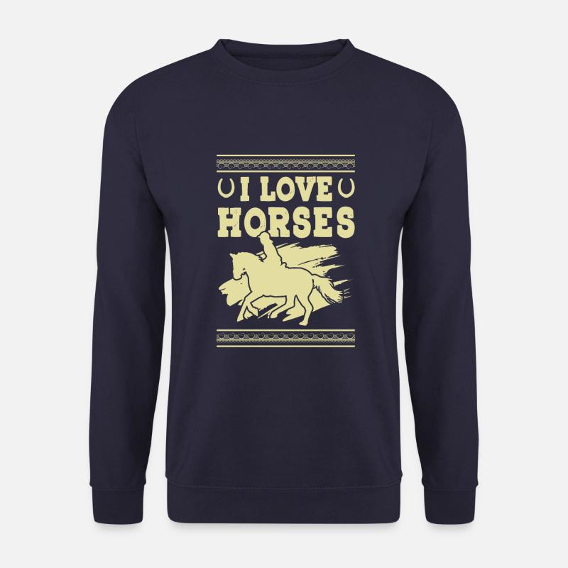 I love Horses - Unisex Sweatshirt - navy