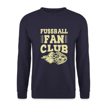 Fussball Fan Club - Unisex Pullover - Navy - Vorne - Alina (178cm) & Michal (187cm)