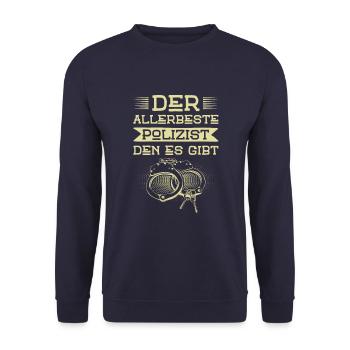 Allerbeste Polizist - Unisex Pullover - Navy - Vorne - Alina (178cm) & Michal (187cm)