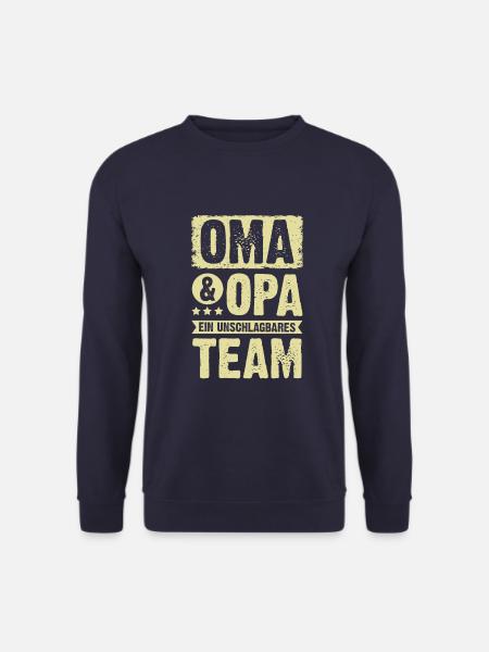 oma und opa team - Unisex Pullover - Navy