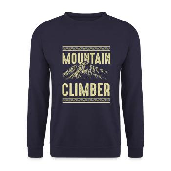 Mountain Climber - Unisex Pullover - Navy - Vorne - Alina (178cm) & Michal (187cm)