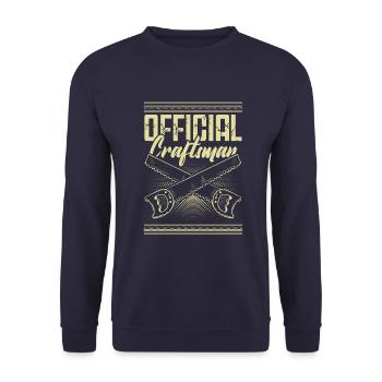 Artisan officiel - Sweat-shirt Unisexe - marine - Devant - Alina (178cm) & Michal (187cm)