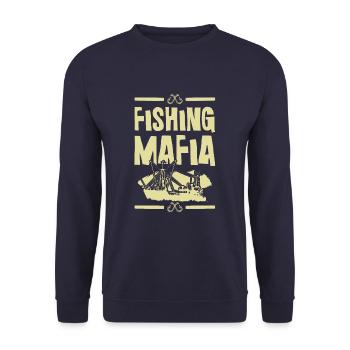 Fishing Mafia - Unisex Pullover - Navy - Vorne - Alina (178cm) & Michal (187cm)