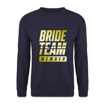 Équipe de la mariée - Sweat-shirt Unisexe - marine - Devant - Alina (178cm) & Michal (187cm)