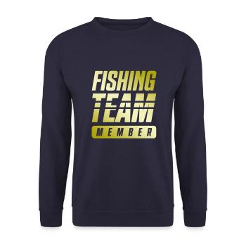 Fishing Team - Unisex Sweatshirt - navy - Front - Alina (178cm) & Michal (187cm)