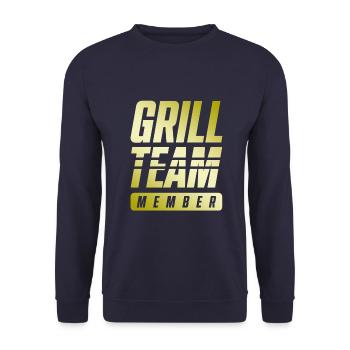 Grill Team - Unisex Pullover - Navy - Vorne - Alina (178cm) & Michal (187cm)