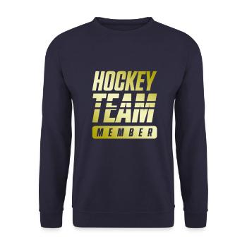 Hockey Team - Unisex Sweatshirt - navy - Front - Alina (178cm) & Michal (187cm)